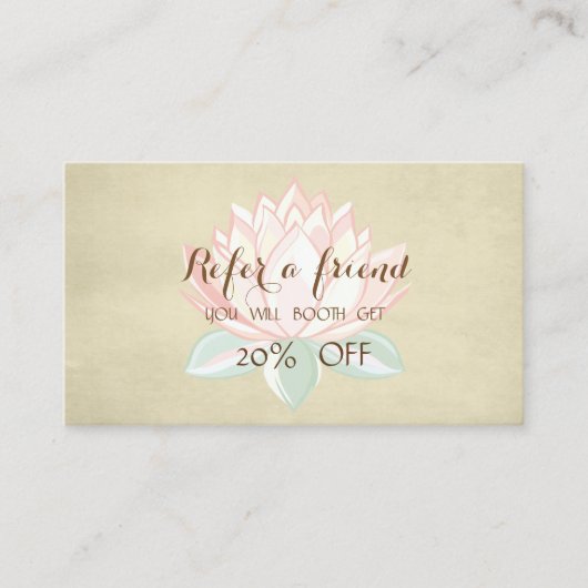 モダンプロフェッショナル、Lotusのシンプル紹介カード 紹介カード (正面)