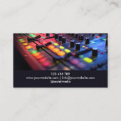 モダンプロフェッショナルDJソングライターMusic Singer 名刺 (裏面)