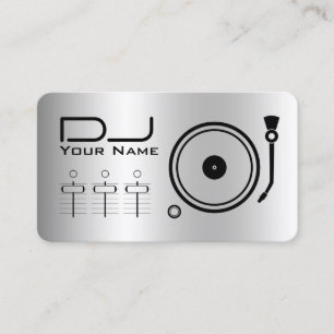 モダンプロフェッショナルDJプレーヤー金属 名刺