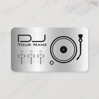 モダンプロフェッショナルDJプレーヤー金属 名刺