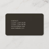 モダンプロフェッショナルDJレコードプレーヤーカバー 名刺 (裏面)