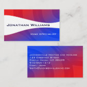 モダンプロフェッショナルHVAC名刺 名刺 (正面/裏面)