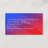 モダンプロフェッショナルHVAC名刺 名刺 (裏面)