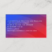 モダンプロフェッショナルHVAC名刺 名刺 (裏面)