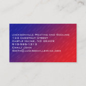 モダンプロフェッショナルHVAC名刺 名刺 (裏面)