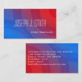 モダンプロフェッショナルHVAC名刺 名刺 (正面/裏面)