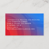 モダンプロフェッショナルHVAC名刺 名刺 (裏面)