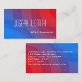 モダンプロフェッショナルHVAC名刺 名刺 (正面/裏面)