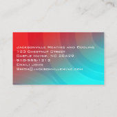 モダンプロフェッショナルHVAC名刺 名刺 (裏面)