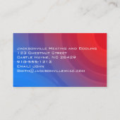 モダンプロフェッショナルHVAC名刺 名刺 (裏面)