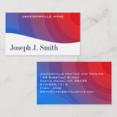 モダンプロフェッショナルHVAC名刺 名刺 (正面/裏面)