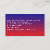 モダンプロフェッショナルHVAC名刺 名刺 (裏面)