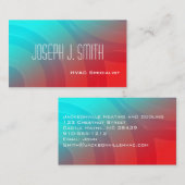 モダンプロフェッショナルHVAC名刺 名刺 (正面/裏面)