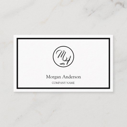 モダンプロフェッショナルQRコードのビジネスロゴ 名刺 (正面)