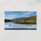 モダンプロフェッショナルQRコード写真 名刺 (正面)