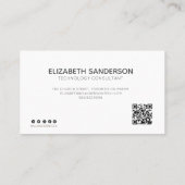 モダンプロフェッショナルQRコード名刺 名刺 (裏面)