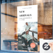 モダンプロモーションフォトブラックビジネス広告ウィンドウC ウィンドウサイン (カフェ窓)