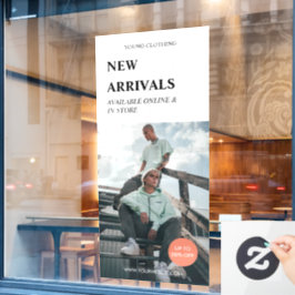 モダンプロモーションフォトブラックビジネス広告ウィンドウC ウィンドウサイン