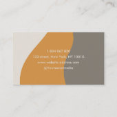 モダンヘアスタイリストのアーストーン名刺 名刺 (裏面)