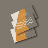 モダンヘアスタイリストのアーストーン名刺 名刺