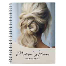 モダンヘアスタイリストサロンカスタムフォトスクリプト ノートブック