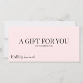 モダンヘアスタイリスト ピンクブッシュギフト券 (正面)