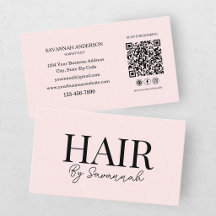 モダンヘアスタイリスト ピンクブロッシュQRコード