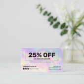 モダンヘアスタイリスト ホログラフィック報酬 割引カード (スタンド正面)