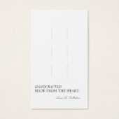 モダンヘイミニマルクリップアクセサリー表示カード (正面)