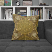 モダンヘキサ金ウルシ大曼荼羅 クッション