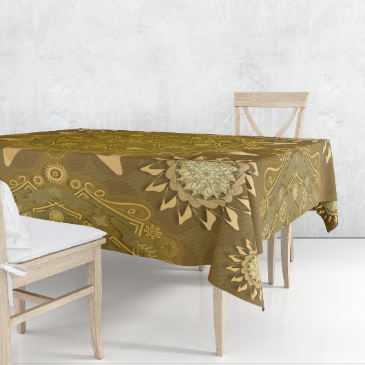 モダンヘキサ金ウルシ大曼荼羅 テーブルクロス