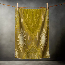 モダンヘキサ金ウルシ大曼荼羅 ビーチタオル