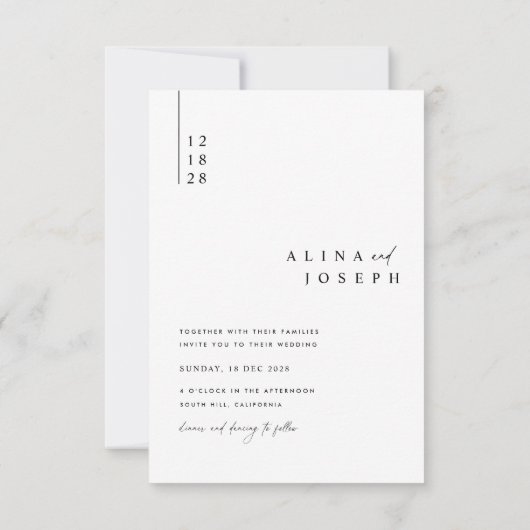 モダンベジ結婚ュ 招待状 (裏面)