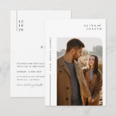 モダンベジ結婚ュ 招待状 (正面/裏面)