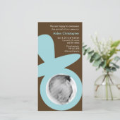 モダンベビーのお知らせ – Blue Pacifier 案内状 (スタンド正面)