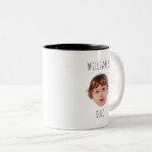 モダンベビーカスタム写真付きの子、母の日 ツートーンマグカップ (正面右)