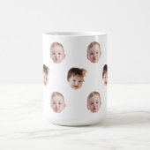 モダンベビーカスタム子ママおばあちゃんパパ顔ギフト モーフィングマグカップ (中央)