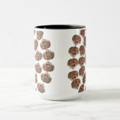 モダンベビーカスタム顔グランパ祖母誕生日 マグカップ (中央)