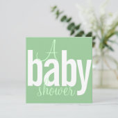 モダンベビーシャワー招待状 招待状 (スタンド正面)
