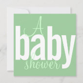 モダンベビーシャワー招待状 招待状 (正面)