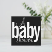 モダンベビーシャワー招待状 招待状 (スタンド正面)