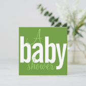 モダンベビーシャワー招待状 招待状 (スタンド正面)