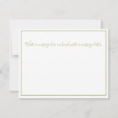 モダンベビーフォトピンク生誕通知カード 案内状 (裏面)