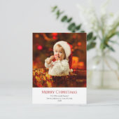 モダンベビーフォトフェスティバルクリスマス シーズンポストカード (スタンド正面)