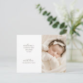 モダンベビーフォト誕生 案内ポストカード (スタンド正面)
