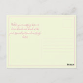 モダンベビー写真の誕生発表葉書 ポストカード (裏面)