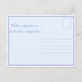 モダンベビー写真の誕生発表葉書 案内ポストカード (裏面)