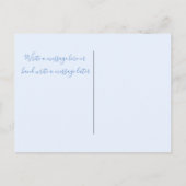 モダンベビー写真の誕生発表葉書 案内ポストカード (裏面)