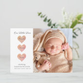 モダンベビー写真の誕生発表 案内状 (スタンド正面)