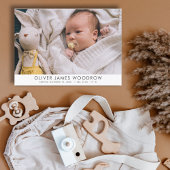 モダンベビー写真コラージュ生誕発表